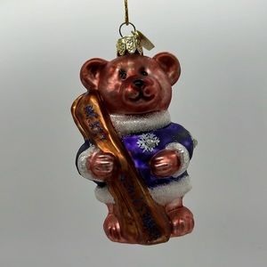 Vintage Kurt S. Adler Noble Gems Glass Bear Christmas Ornament